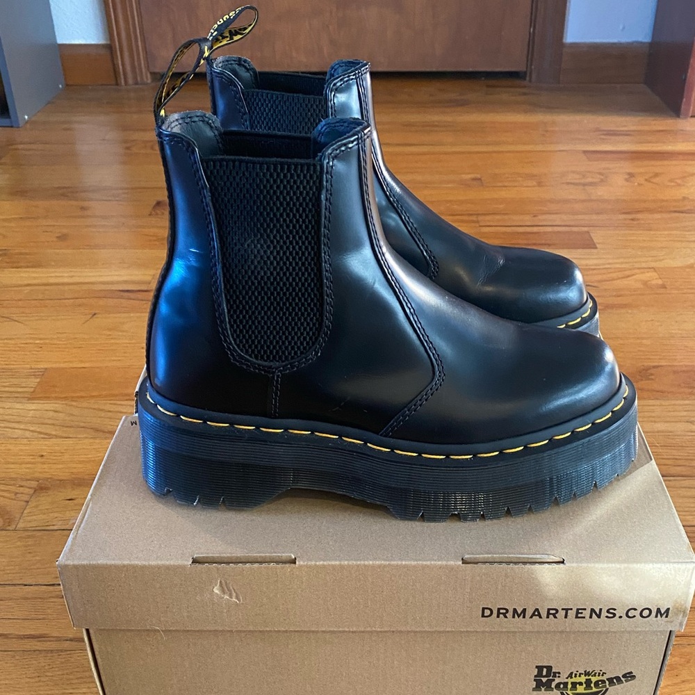 DR MARTENS 2976 QUAD Chelsea boots PLATFORM Black